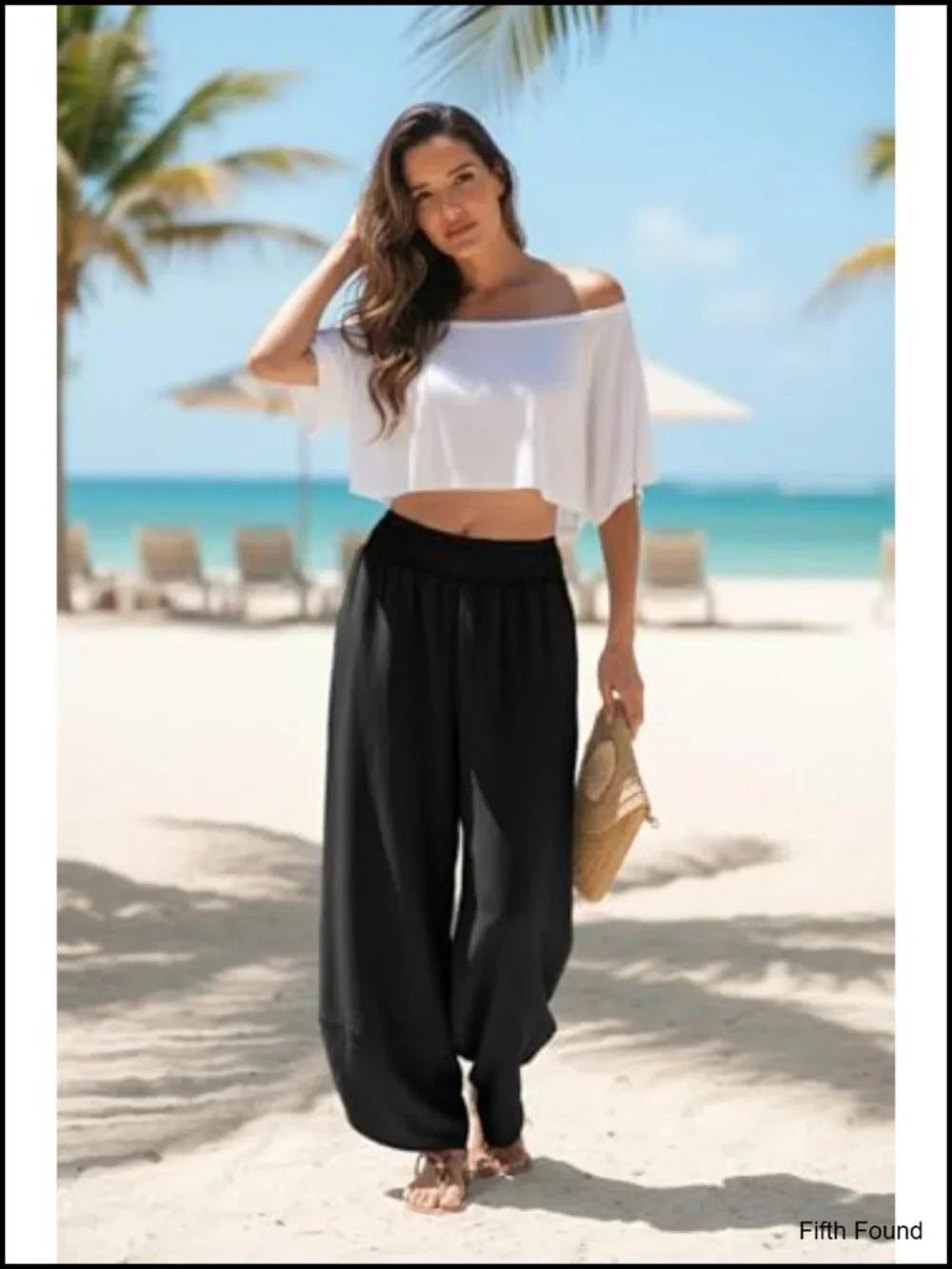 High Waisted Wide Leg Palazzo Pants with Pockets